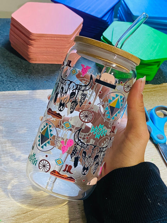Pre-made Glass tumblers round